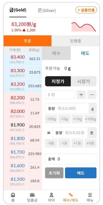 금방금방 예시화면